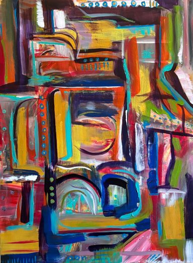Stop Time Abstract on canvas